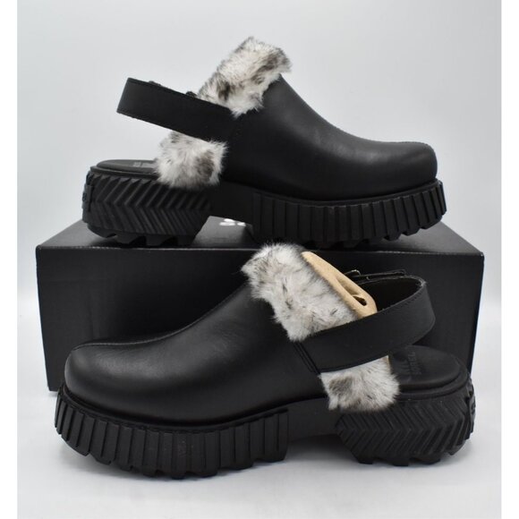 Sorel Womens Size 9 ONA AVE Black Sea Salt Leather Slip On Mules Clogs Shoes - Picture 10 of 13